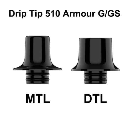 Drip Tip 510 Armour G/GS - MTL/DL (2pcs) - Vaporesso
