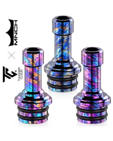 Drip Tip 510 iDot RBA Thunder Cloud x Monarchy | Titanium LE