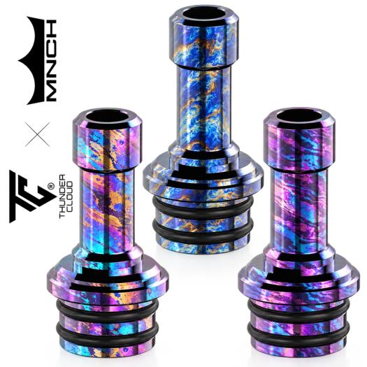 Drip Tip 510 iDot RBA Thunder Cloud x Monarchy | Titanium LE