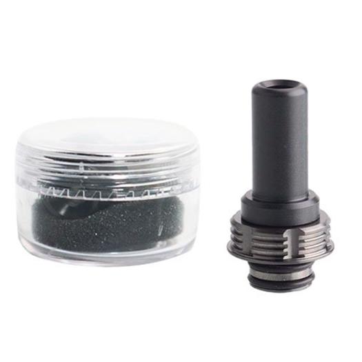 Drip Tip Long 510 - Black + Gunmetal - ThunderHead Creations