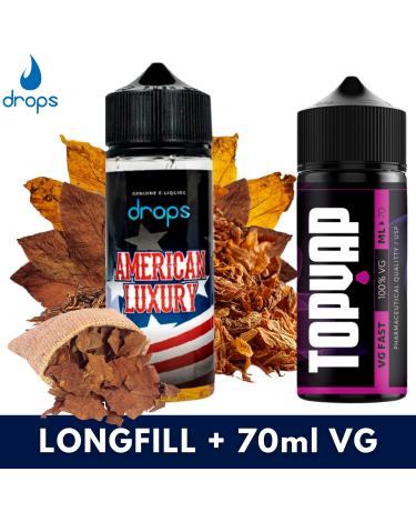 Drops American Luxury Aroma 16ml/120 Longfill + VG FAST 70ML