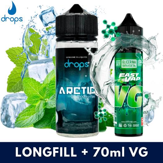 Drops Arctic Attraction Aroma 16ml/120 Longfill + VG FAST 70ML Drops Arctic Attraction Aroma 16ml/120 Longfill + VG FAST 70ML