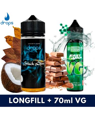 Drops Black Djinn Aroma 40ml Longfill + VG FAST 70ML