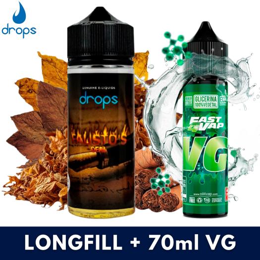 Drops Fausto Aroma 40ml Longfill + VG FAST 70ML