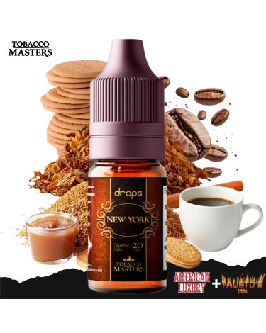 Drops Tobacco Masters New York 10ml | Nic Salts