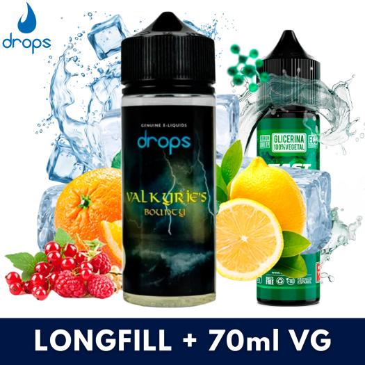 Drops Valkyries Bounty Aroma 40ml Longfill + VG FAST 70ML Drops Valkyries Bounty Aroma 40ml Longfill + VG FAST 70ML