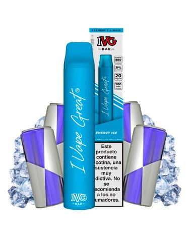 Energy Ice 600puffs - IVG Bar Plus 20mg - Pod Desechable