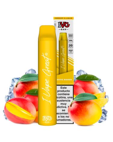 Exotic Mango 600puffs - IVG Bar Plus 20mg - Pod Desechable