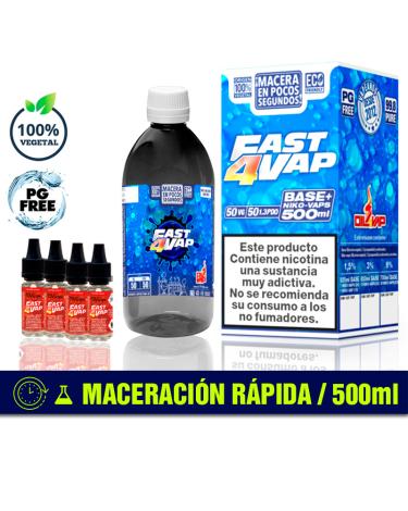 FAST4VAP - Pack Base + Nicokits 500ML - MACERACÍON RÁPIDA