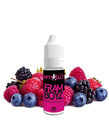 FIFTY SALT Framboyz 10 ml – 10 y 20 mg – Líquido con SALES DE NICOTINA Framboyz