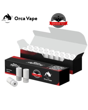 Filtro Drip Tip 510 20pcs - Orca Vape