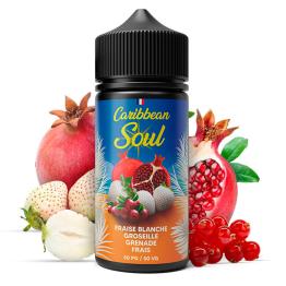 Fraise Blanche Groseille Grenade 100ml + 2 Nicokits - Caribbean Soul