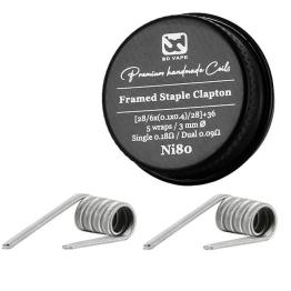 Framed Staple Clapton Ni80 0.18Ω Handmade (2pcs) - BD Vape