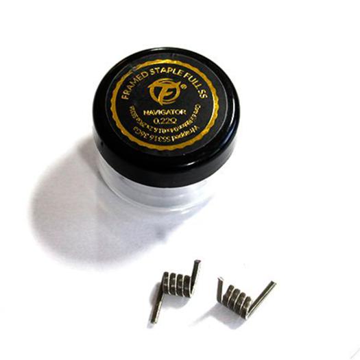 Framed Staple Full SS316 0.22Ω - 2 pcs - Fumytech