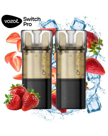 Fresa Ice | Pack 2 uds | Cartuchos Precargados 20mg Vozol Switch Pro
