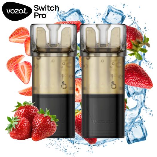 Fresa Ice | Pack 2 uds | Cartuchos Precargados 20mg Vozol Switch Pro