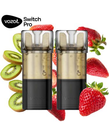 Fresa Kiwi | Pack 2 uds | Cartuchos Precargados 20mg Vozol Switch Pro
