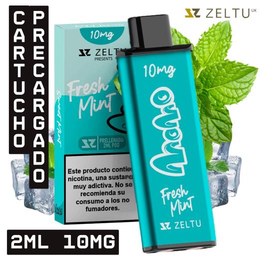 Fresh Mint Cartucho Precargado con Líquido ZELTU X³