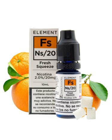 FRESH SQUEEZE - ELEMENT ELIQUID SALTS 10 ml - Líquido con SALES DE NICOTINA