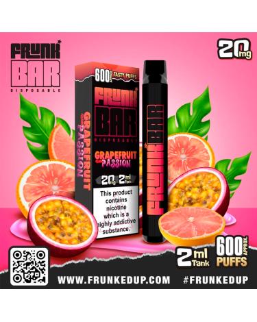 Frunk Bar GRAPEFRUIT PASSION 600 Puffs 20mg - POD DESECHABLE