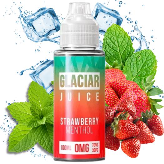 Glaciar Juice Strawberry Menthol 100ml + Nicokits
