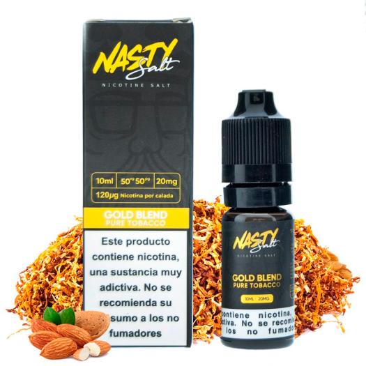 GOLD BLEND - NASTY JUICE 10 ml - 10 mg y 20 mg - Líquido con SALES DE NICOTINA