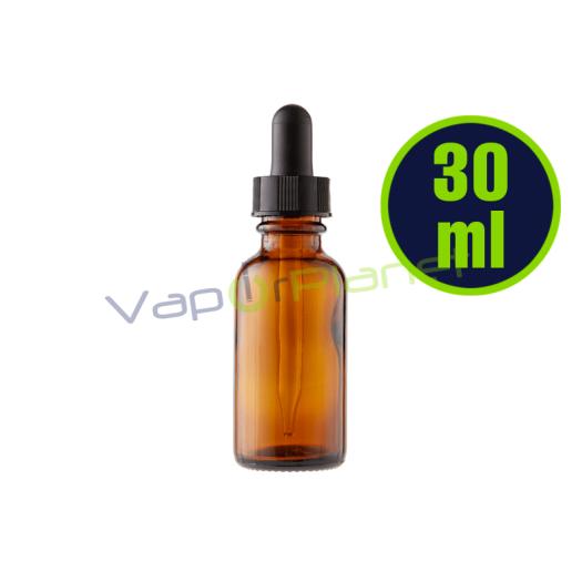 Gotero Cristal AMBAR 30ml - Botes Cristal Vapeo