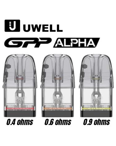 GPP ALPHA Cartuchos 0.4/0.6/0.9Ω (3pcs) Uwell