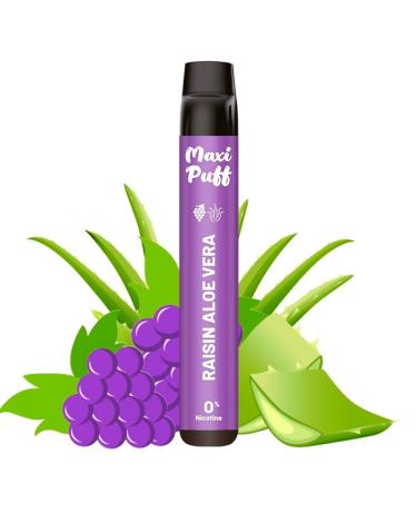 GRAPE ALOE VERA 2500 Puff - Maxi Puff - SIN NICOTINA