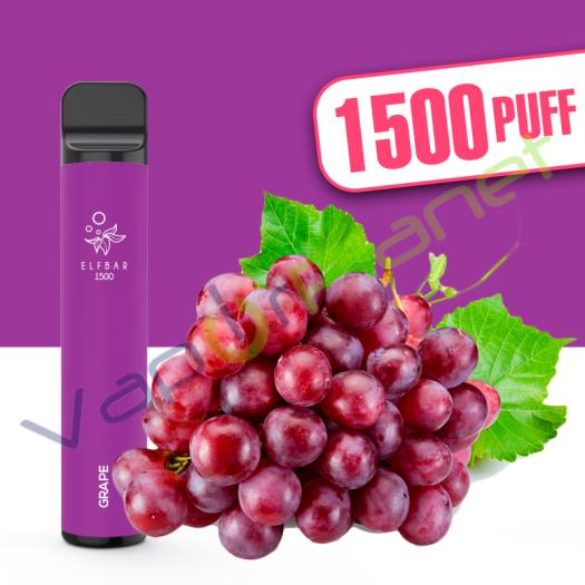 GRAPE Elf Bar 1500 4,8ml Pod System - Desechable - SIN NICOTINA