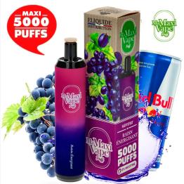 GRAPE ENERGY Ma Maxi vape 5000 puffs SIN NICOTINA