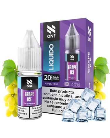 Grape Ice 10ml – Líquido con SALES DE NICOTINA 20mg - N-One