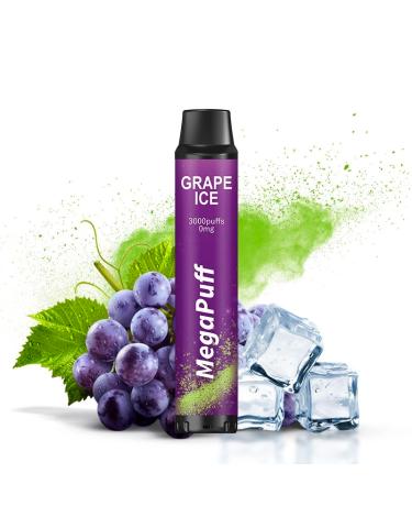 Grape Ice MegaPuff – 3000 PUFF – Desechable SIN NICOTINA
