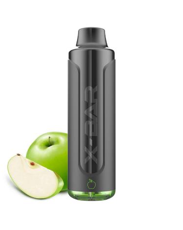 Green APPLE X-Bar MAX - 6500 Puffs - POD Desechable SIN NICOTINA