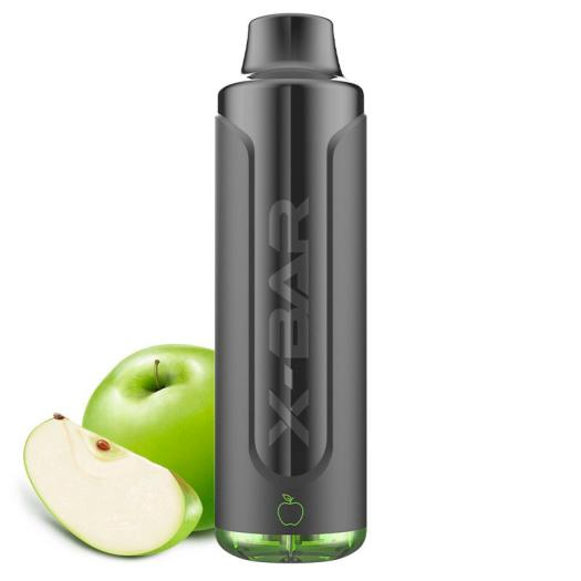Green APPLE X-Bar MAX - 6500 Puffs - POD Desechable SIN NICOTINA