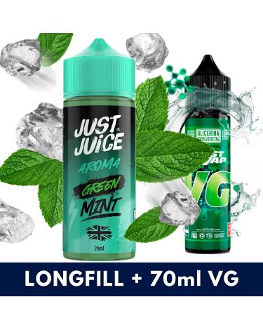 Green Mint Range 24ml/120 (Longfill) - Just Juice + 70ml VG Fast