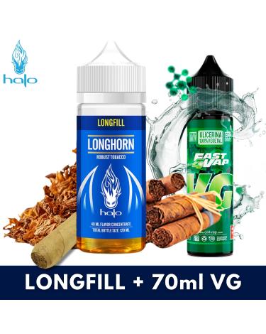 Halo LONGHORN Aroma 40ml Longfill + VG FAST 70ML