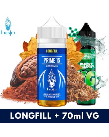 Halo Prime 15 Aroma 40ml Longfill + VG FAST 70ML