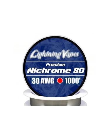 Hilo Resistivo NICHROME 80 300Metros - Lightning Vapes 32/34/36/38/40 AWG
