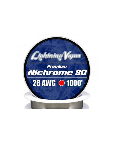 Hilo Resistivo NICHROME 80 75Metros - Lightning Vapes 28 AWG