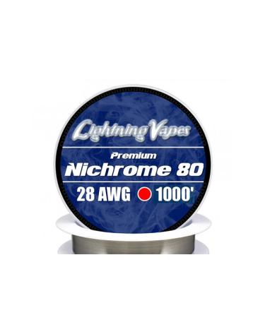Hilo Resistivo NICHROME 80 75Metros - Lightning Vapes 28 AWG
