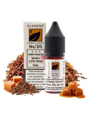 HONEY ROASTED - ELEMENT ELIQUID SALTS 10 ml - Líquido con SALES DE NICOTINA