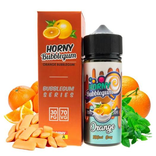Horny Flava - Orange Bubblegum 100ml + 2 Nicokits Gratis Horny Flava - Orange Bubblegum 100ml + 2 Nicokits Gratis