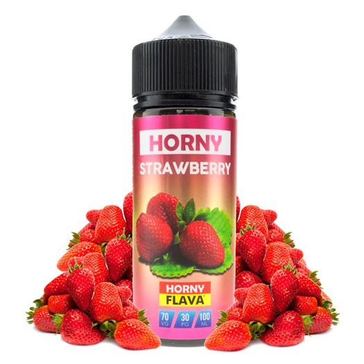 Horny Flava - Strawberry 100ml + 2 Nicokits Gratis Horny Flava - Strawberry 100ml + 2 Nicokits Gratis