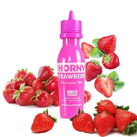 Horny Flava – Strawberry 55ml + Nicokits Gratis Horny Flava – Strawberry 55ml + Nicokits Gratis
