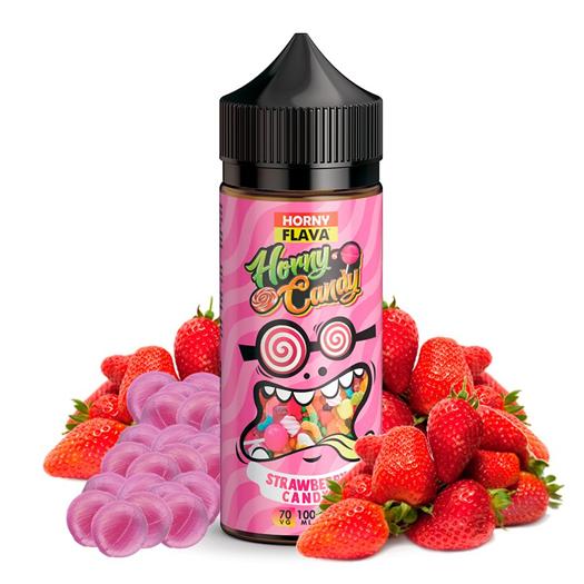 Horny Flava - Strawberry Candy 100ml + 2 Nicokits Gratis Horny Flava - Strawberry Candy 100ml + 2 Nicokits Gratis