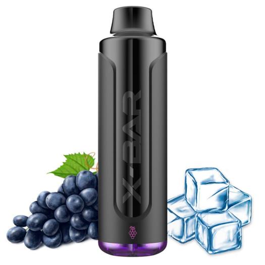 Ice Grape X-Bar MAX - 6500 Puffs - POD Desechable SIN NICOTINA