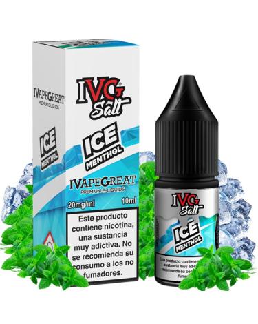 ICE MENTHOL 10 ml - I VG - Líquido con SALES DE NICOTINA