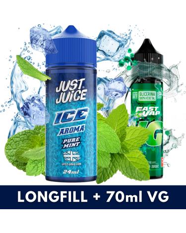 Ice Pure Mint 24ml/120 (Longfill) Just Juice + 70ml VG Fast