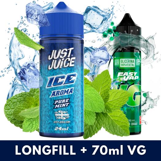 Ice Pure Mint 24ml/120 (Longfill) Just Juice + 70ml VG Fast